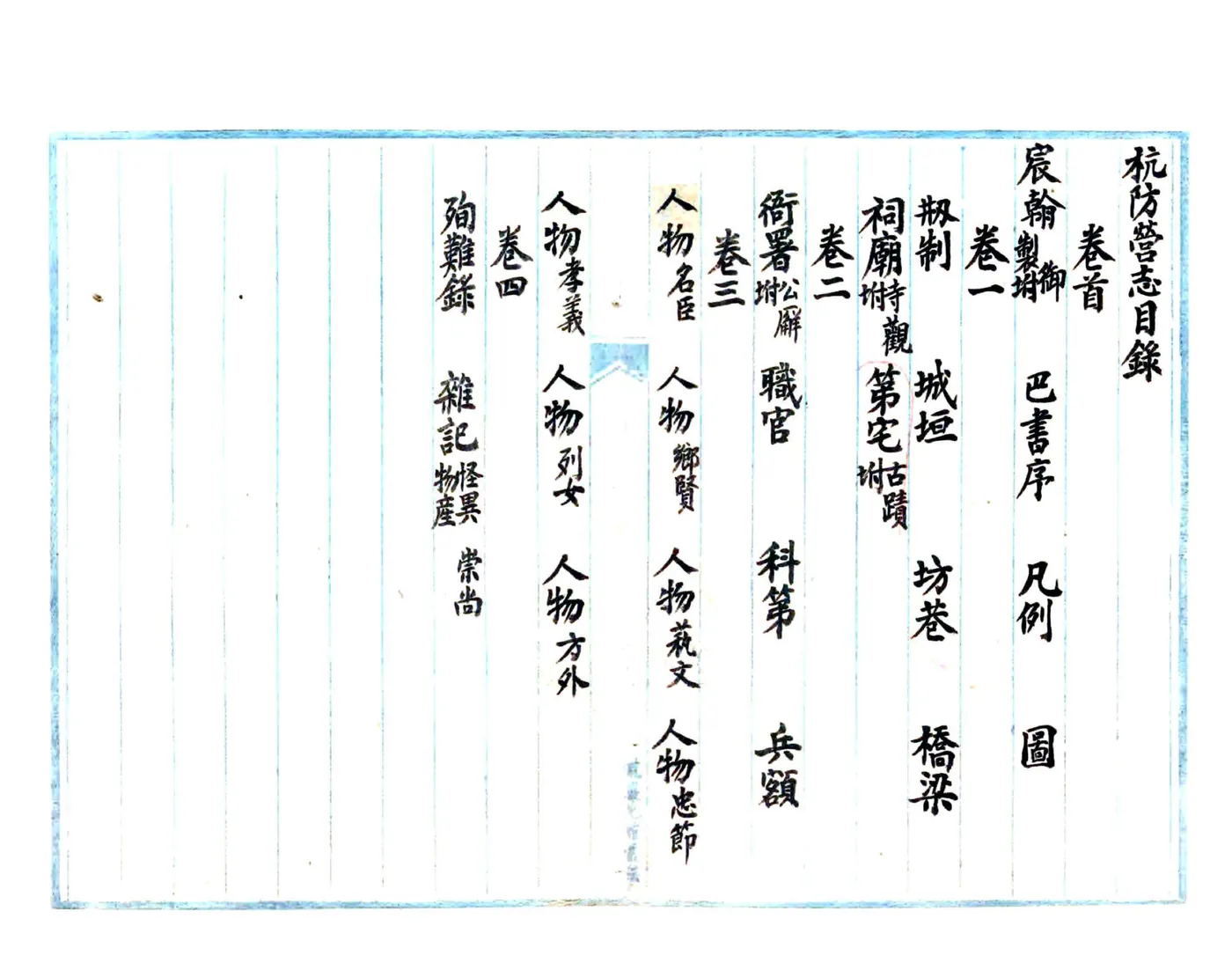 杭防营志（光绪） 在线预览第2页