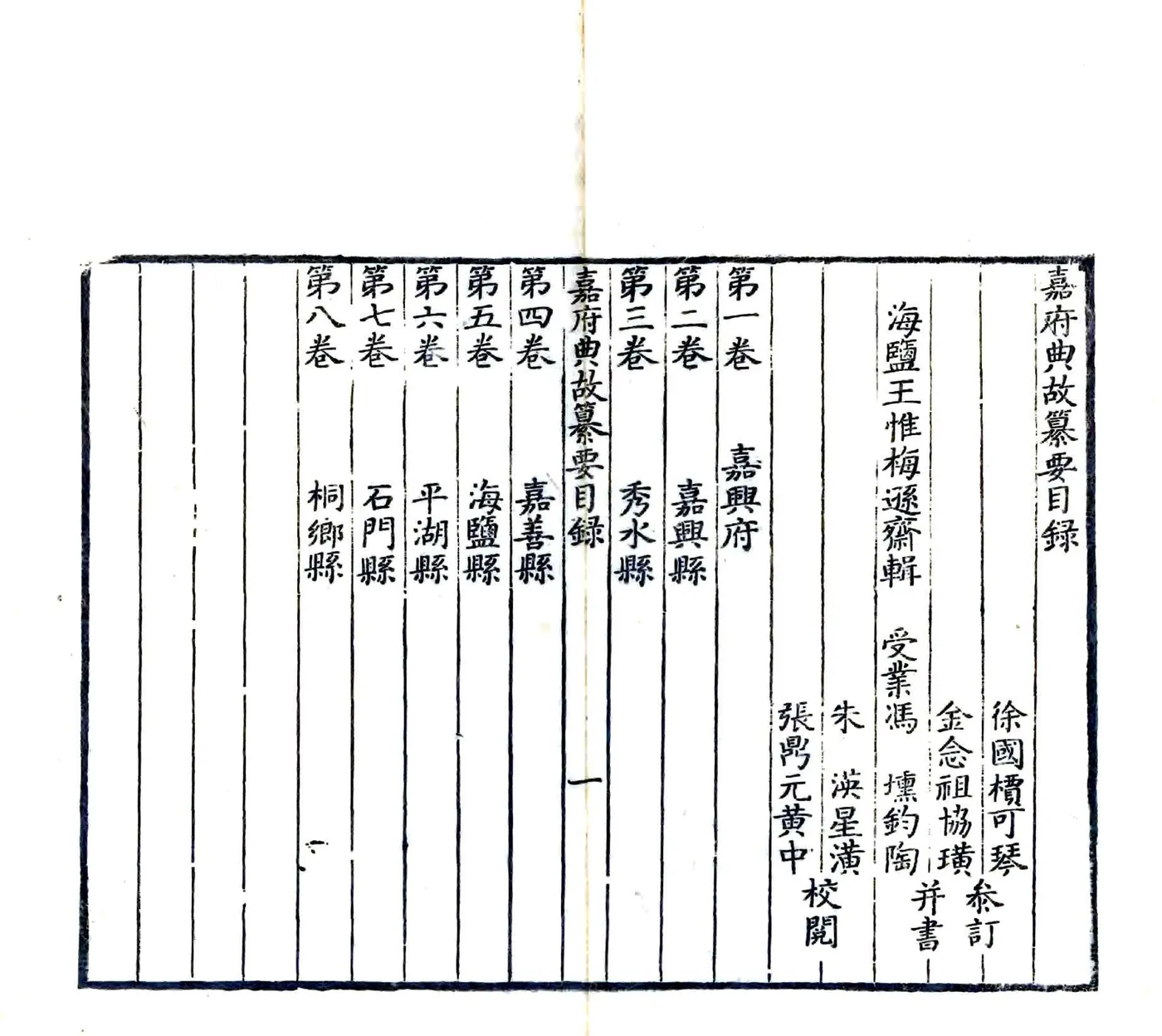 嘉府典故纂要（乾隆） 在线预览第5页