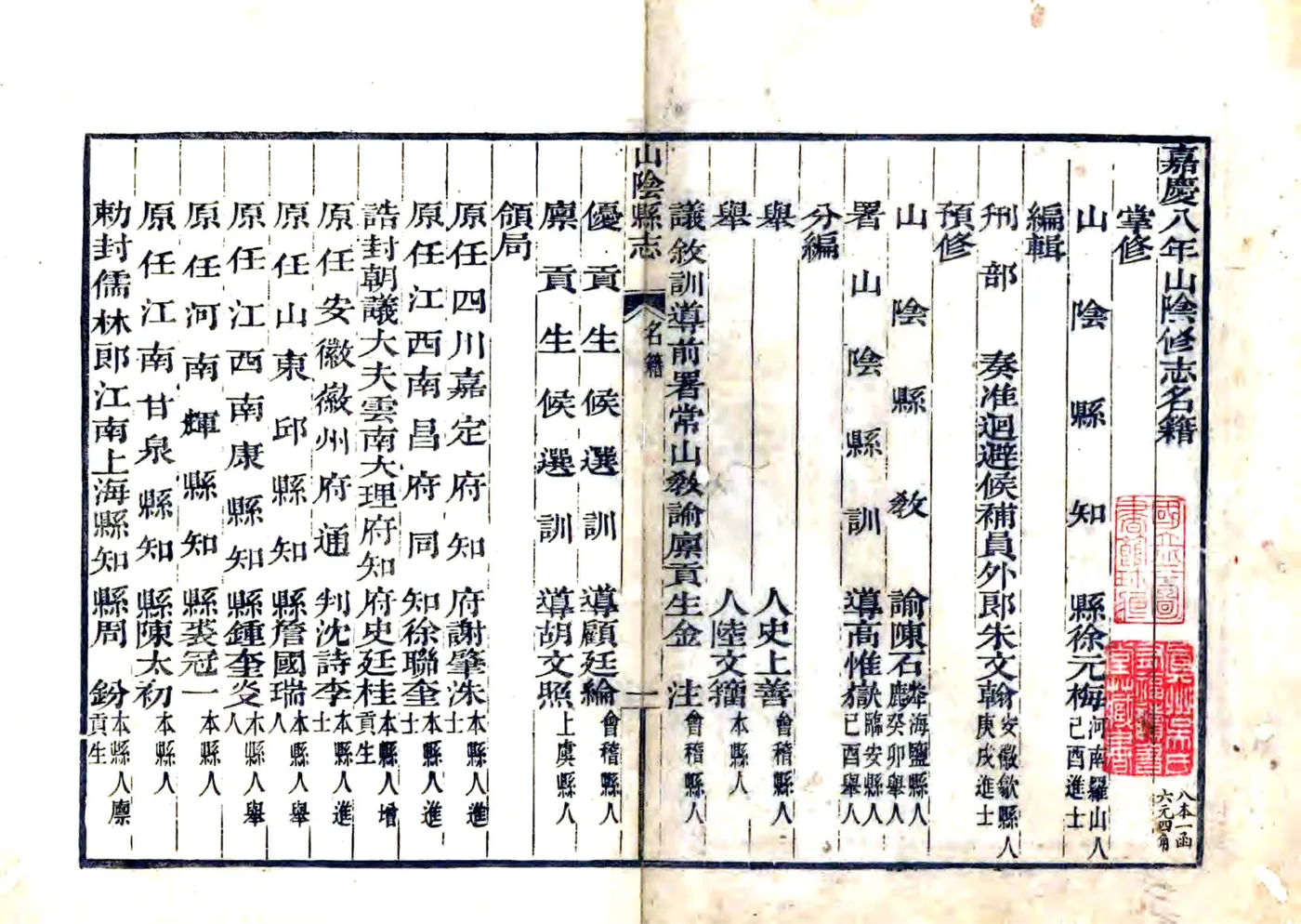 山阴县志（嘉庆） 在线预览第3页