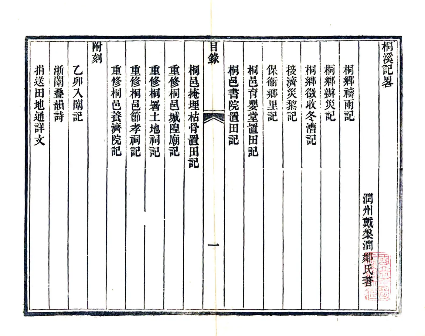 桐溪记略（同治） 在线预览第3页