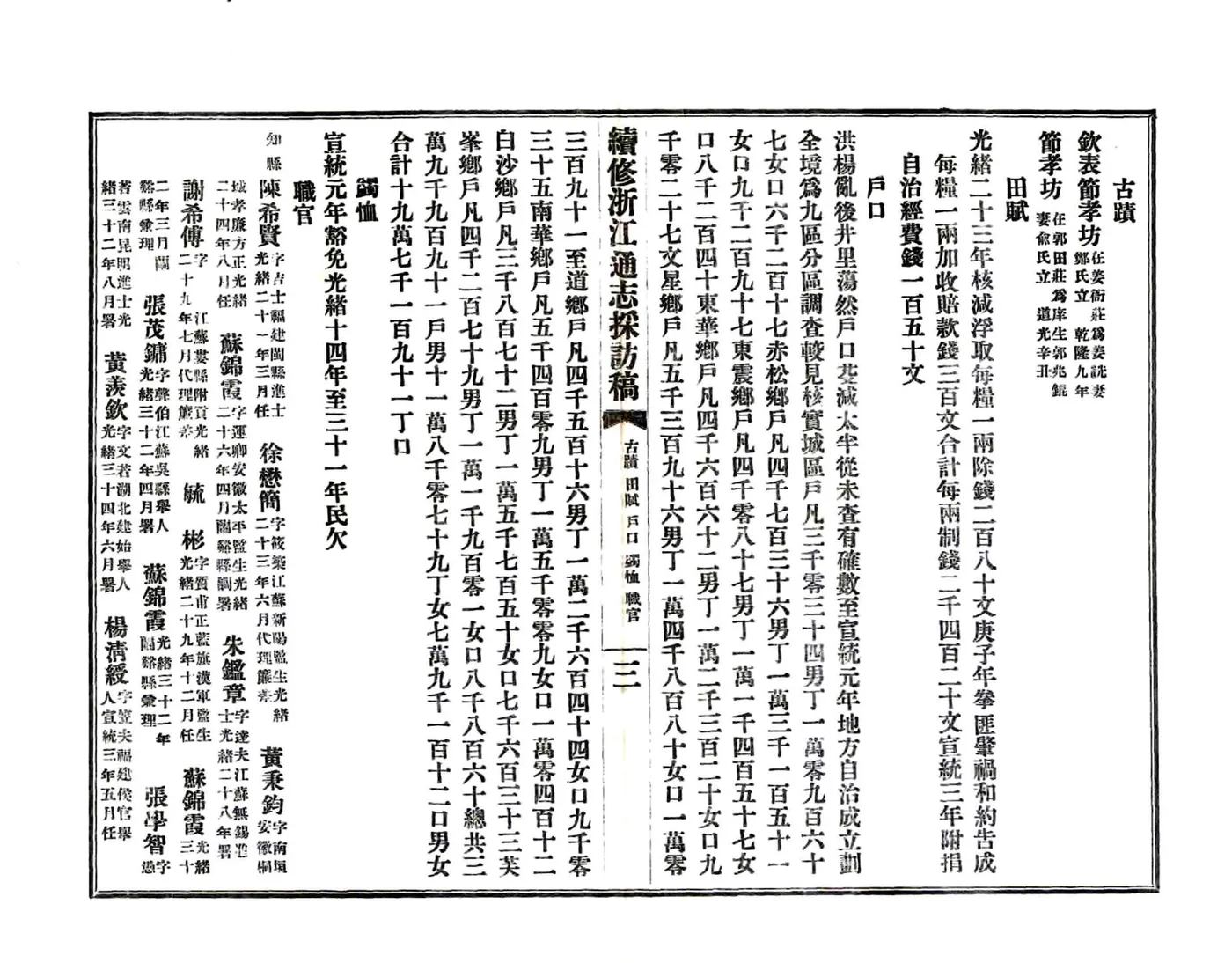 续修浙江通志采访稿（民国） 在线预览第4页