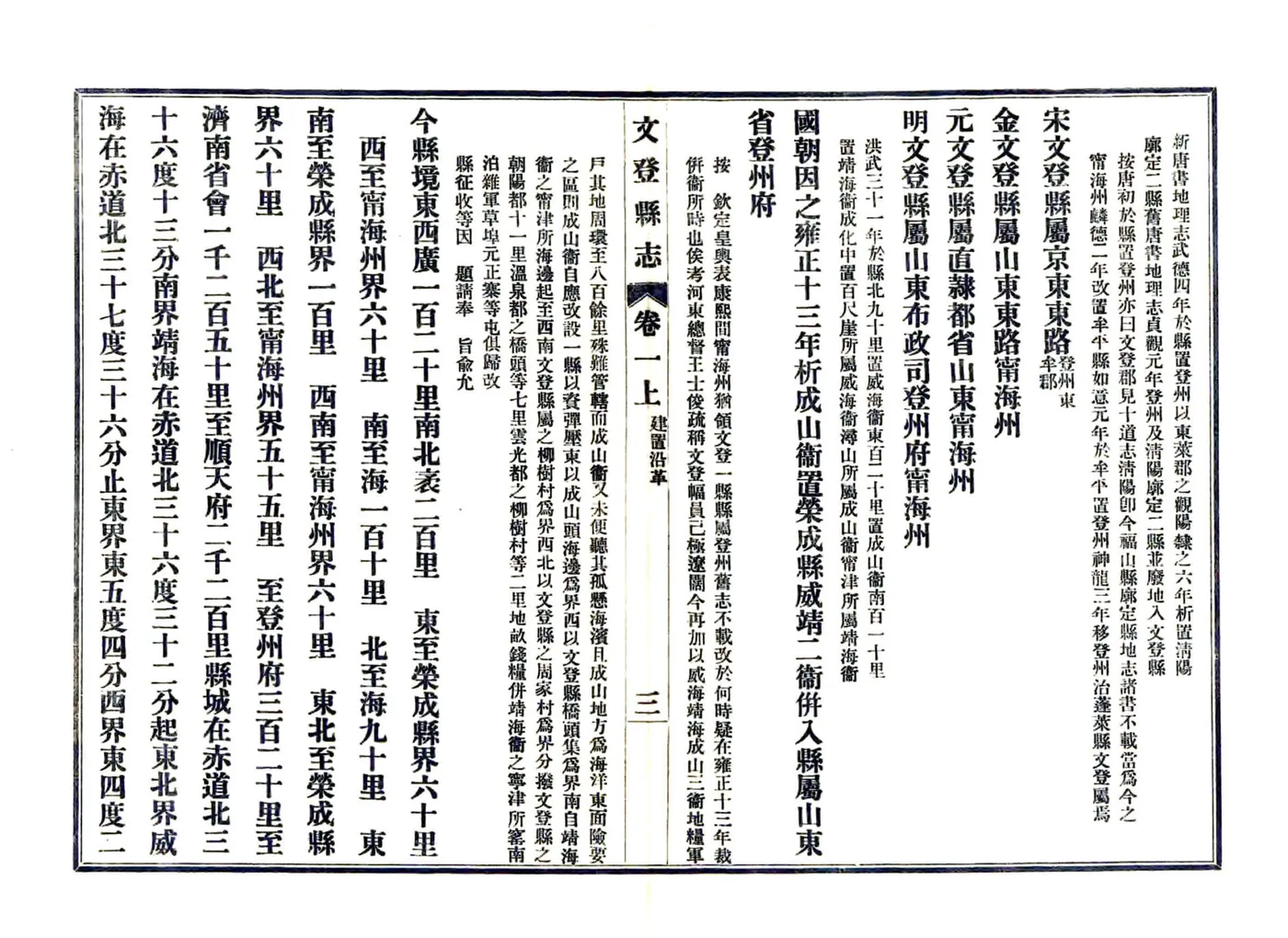 文登县志（光绪 民国22年铅印本） 在线预览第3页