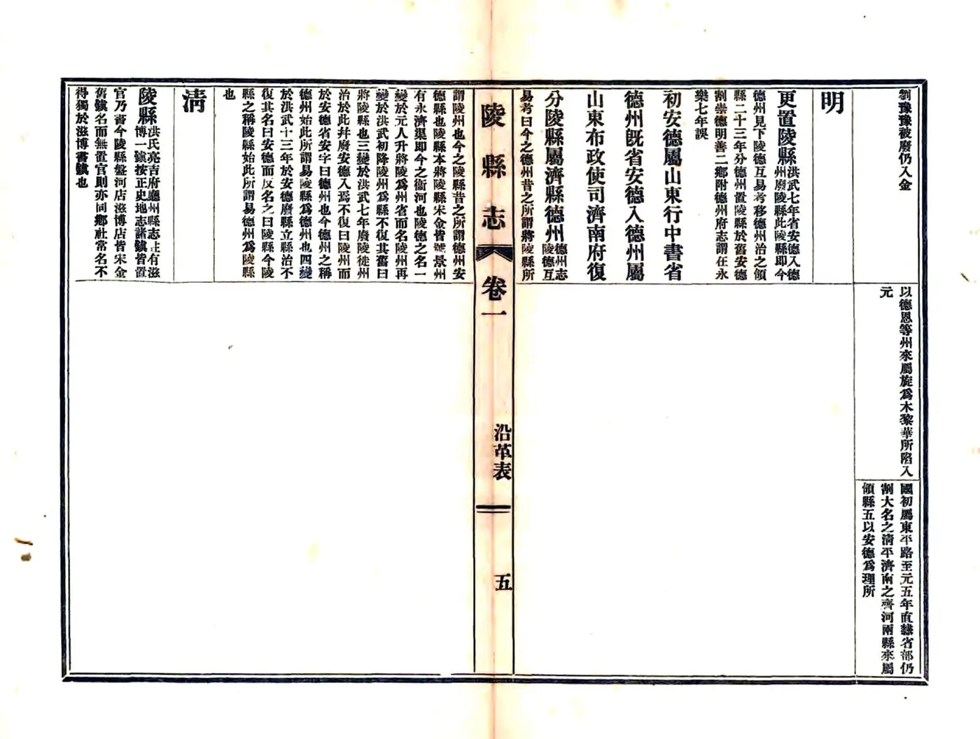 陵县志（光绪 民国铅印本） 在线预览第6页