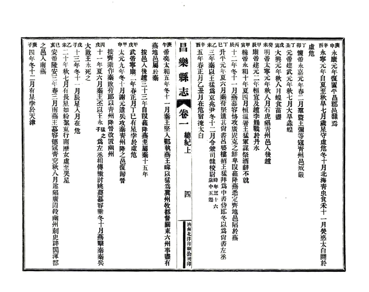 昌乐县志（嘉庆 民国铅印本） 在线预览第4页