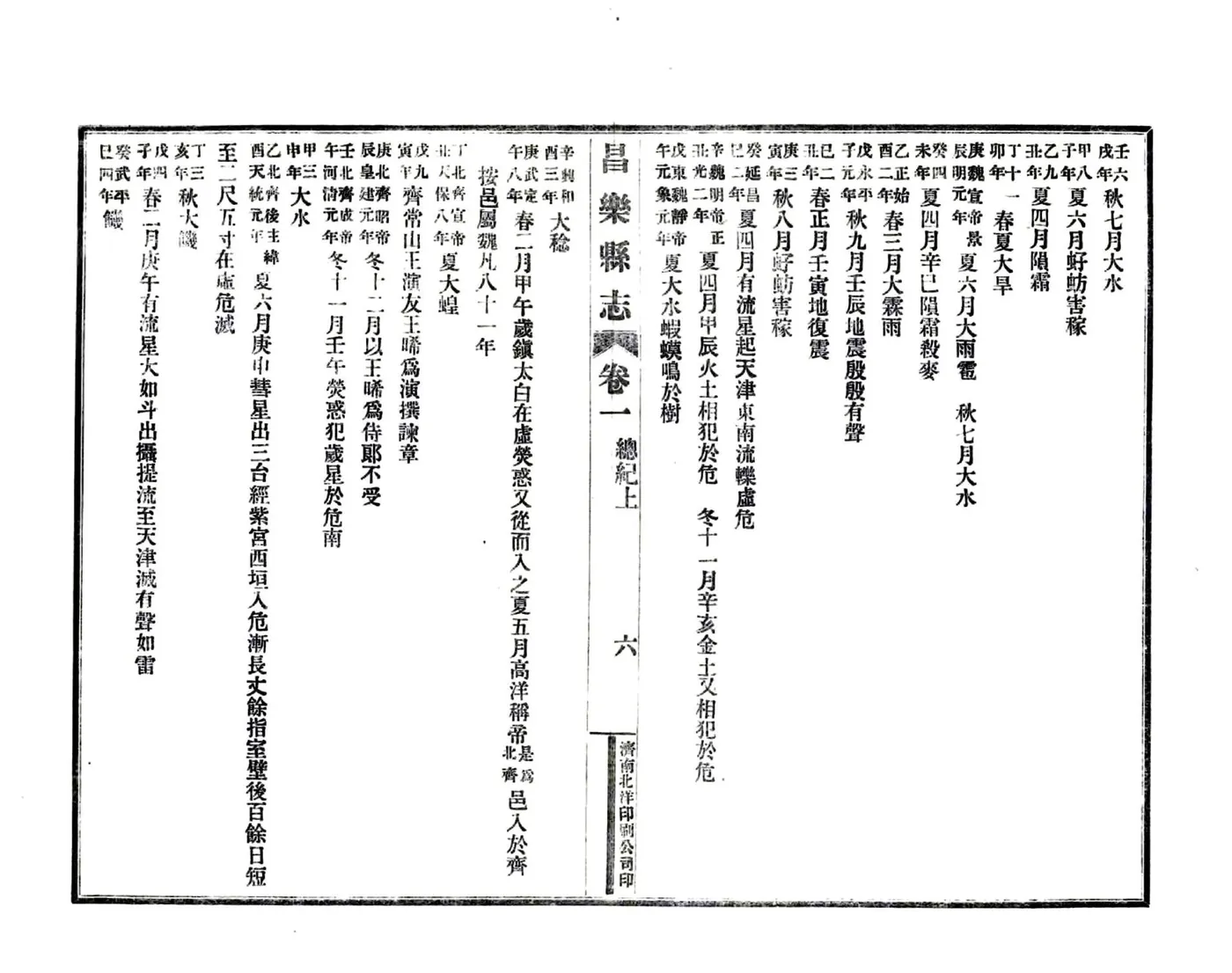 昌乐县志（嘉庆 民国铅印本） 在线预览第6页